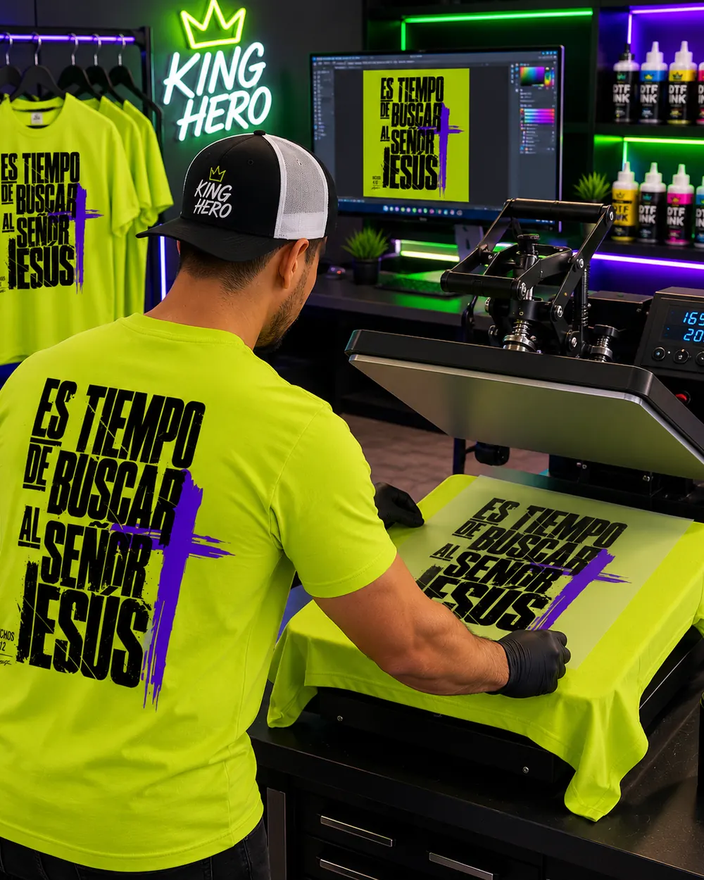 Producción de camisetas personalizadas con los diseños